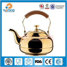 stainless steel gold water kettle with filter